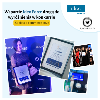 Klientka Ideo Force finalistką w prestiżowym konkursie Kobieta e-commerce 2022!