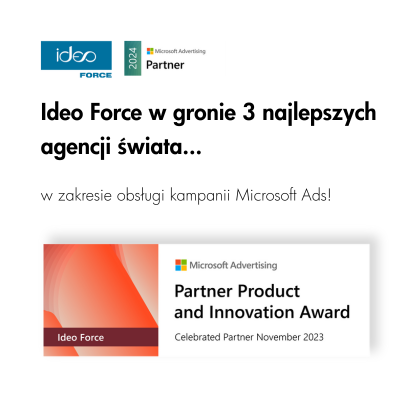 Jesteśmy najlepszą agencją świata w obsłudze Microsoft Ads!
