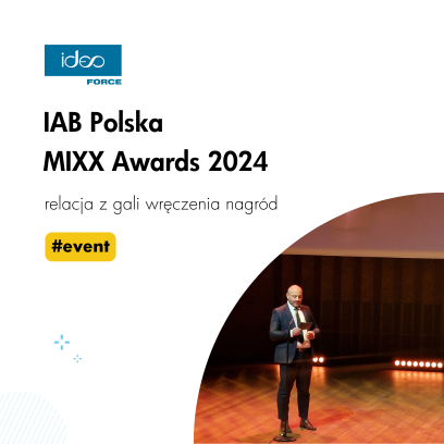Wręczamy nagrodę na IAB Polska MIXX Awards 2024