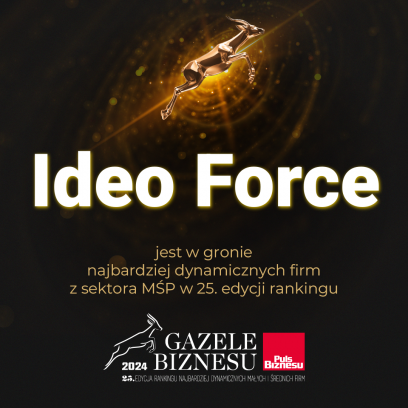 Ideo Force po raz 4. triumfuje w rankingu Gazele Biznesu!