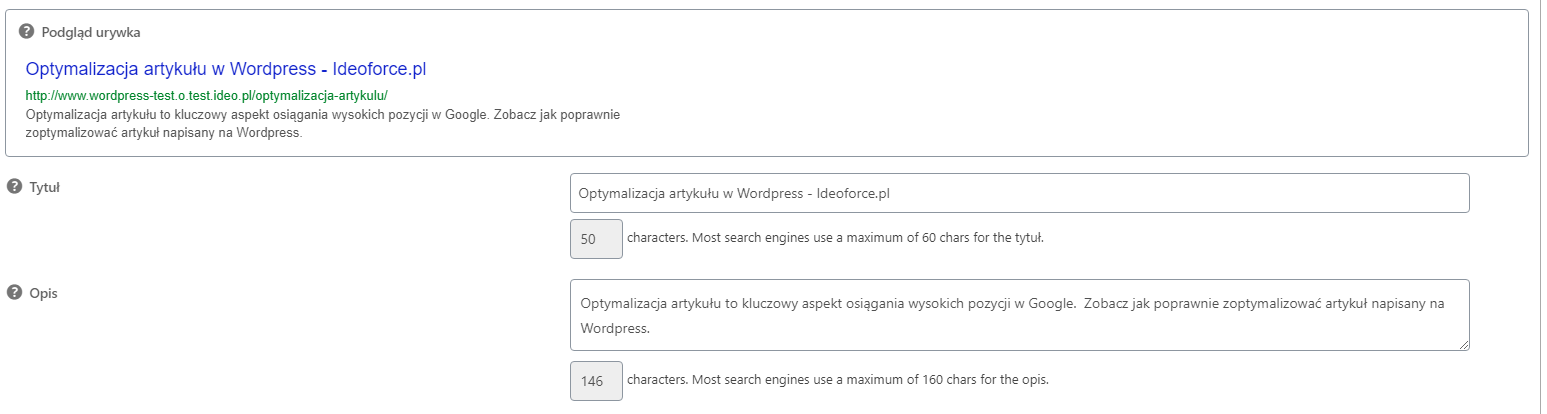 Artykuł optymalizacja