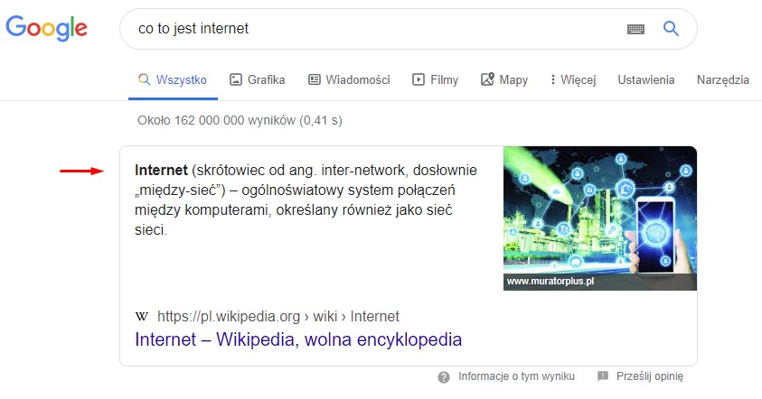 odpowiedz w google