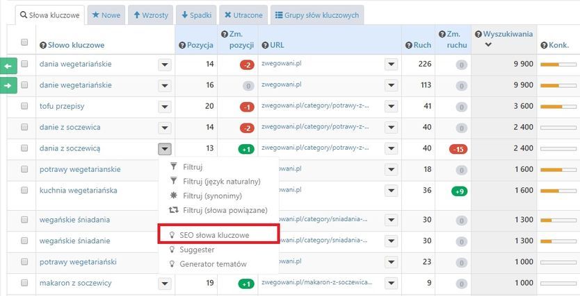 analiza fraz kluczowych