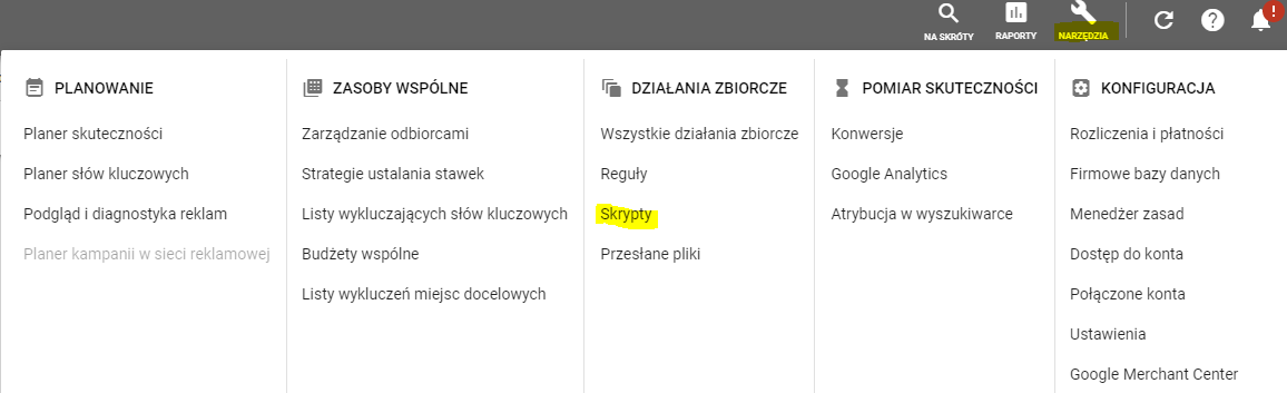 biblioteka skryptów