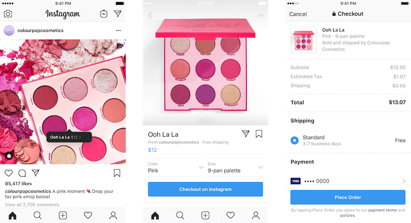 instagram checkout dla biznesu