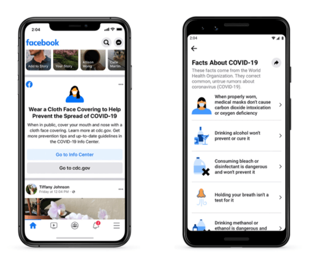 Covid facebook