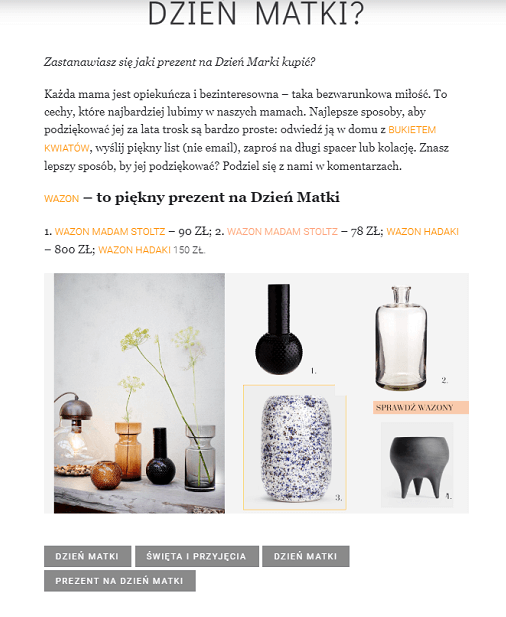 mailing na dzien matki
