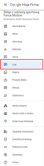 google-moja-firma-czat