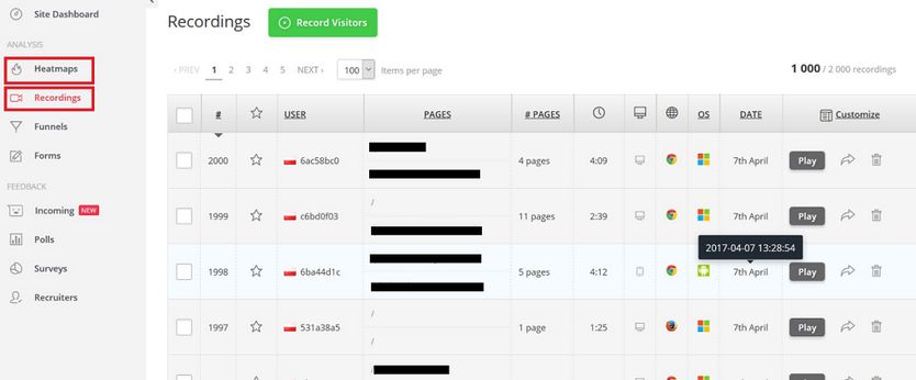 użyteczność sklepu internetowego - nagrywanie oraz heatmaps