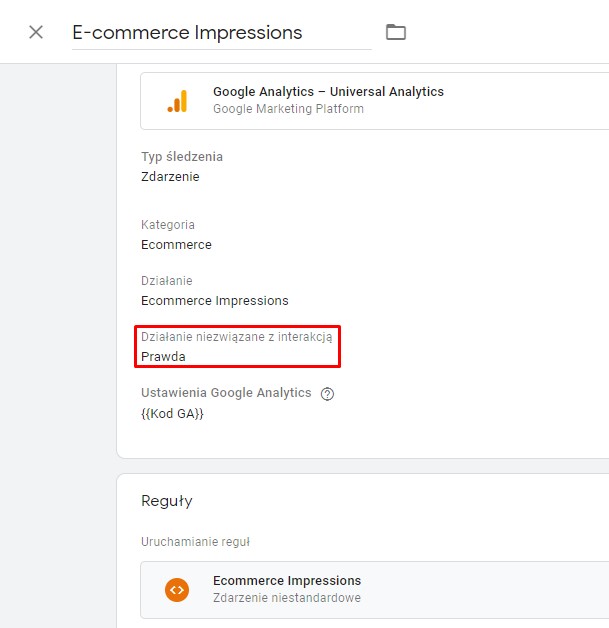 Działanie z interakcją