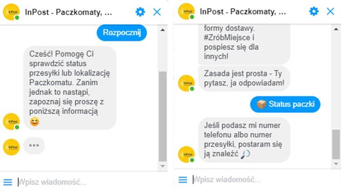 chatbot inpost