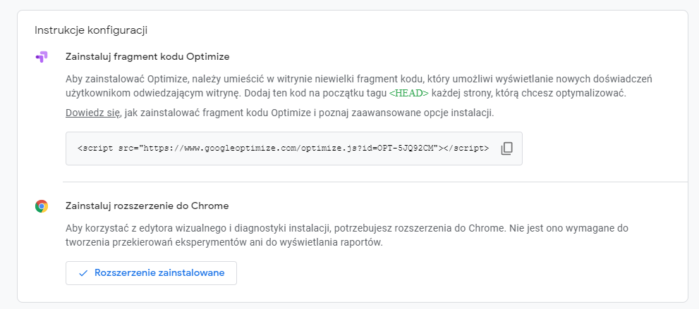 Instrukcje konfiguracji