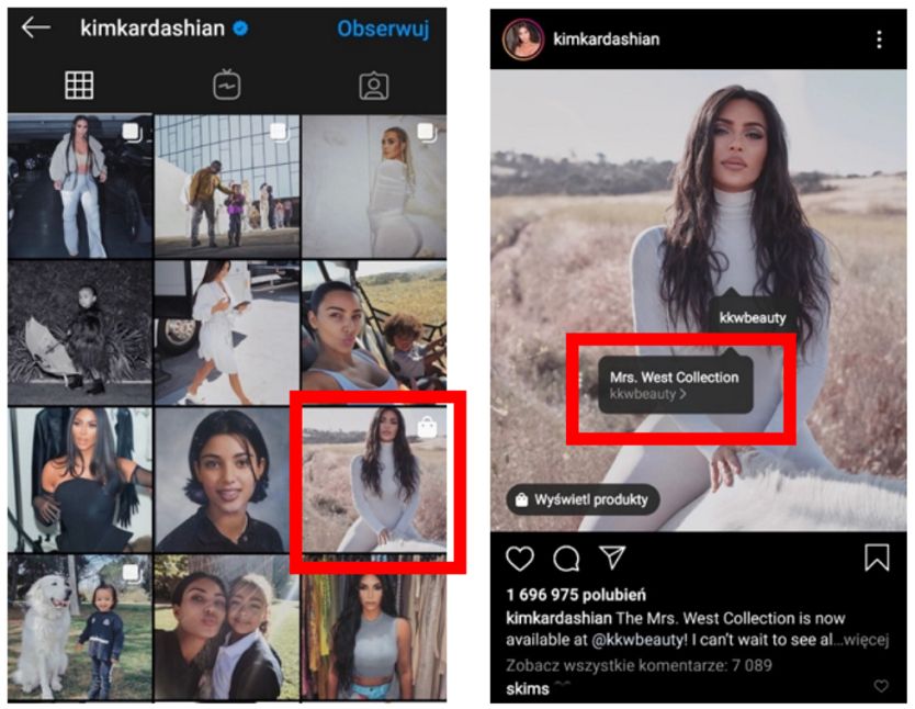 kim kardashian - instagram checkout