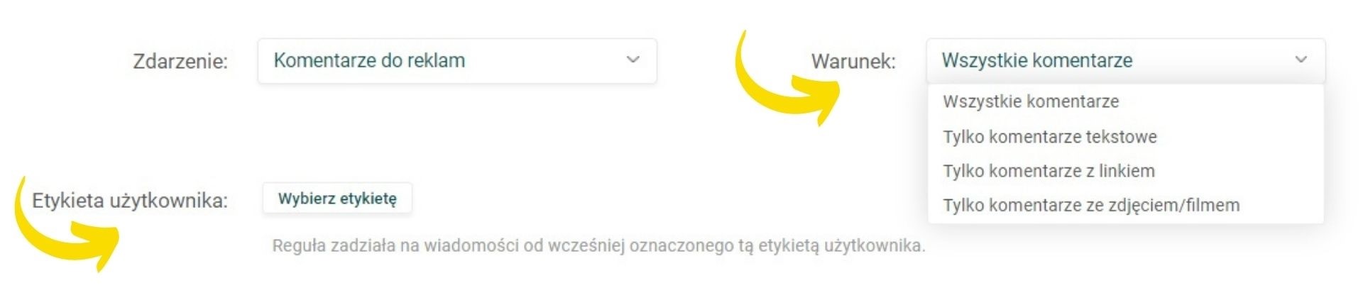 Kolejny etap reguły