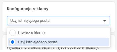 Konfiguracja reklamy