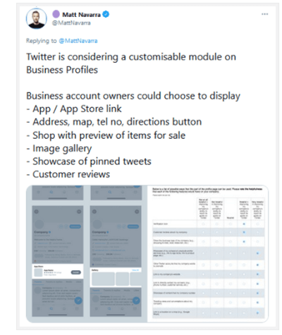 Konto biznesowe Twitter