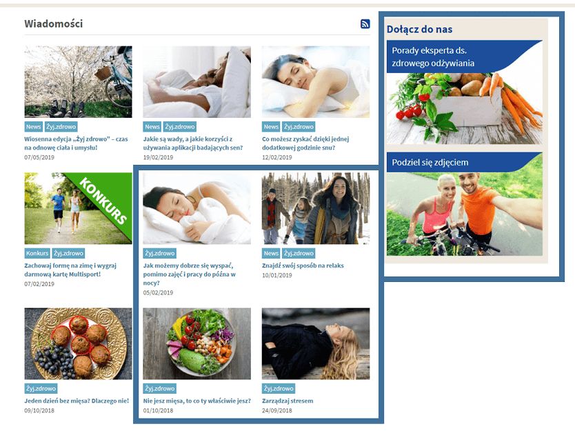 wygląd landing page TESCO