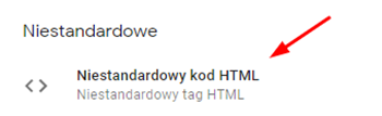Niestandardowy HTML