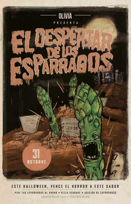 pizzeria olivia reklama halloween