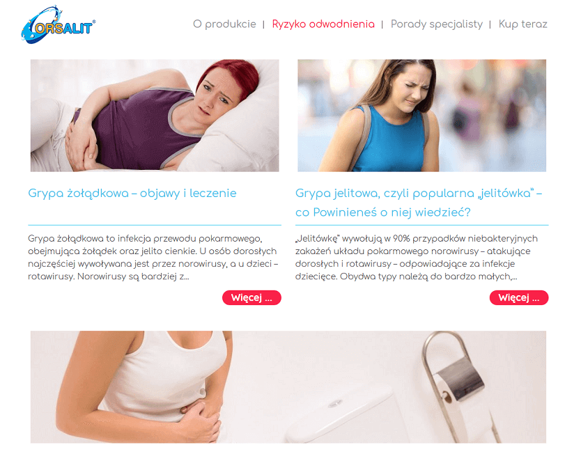 Dział Ryzyko odwodnienia na stronie Orsalit