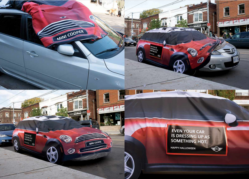 mini cooper reklama halloween