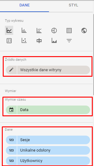 google data studio - podgląd 12