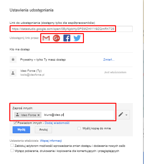 google data studio - podgląd 14
