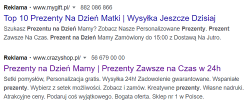 reklama na dzień matki