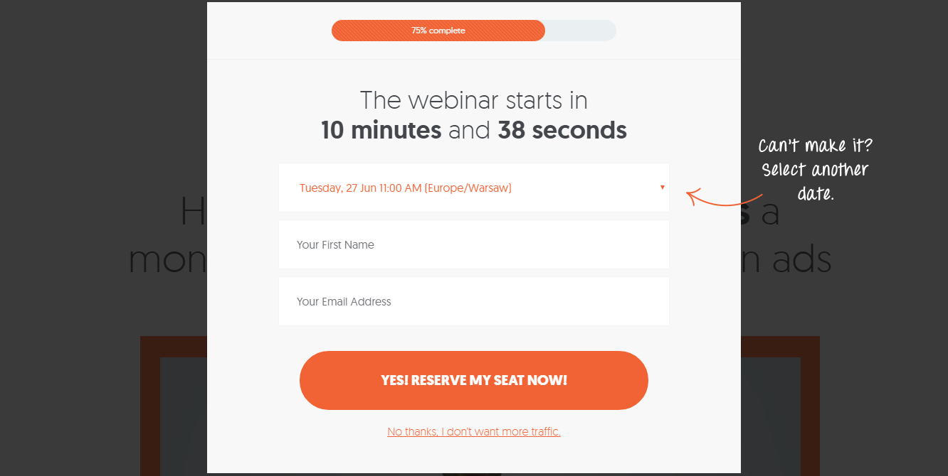 webinar form