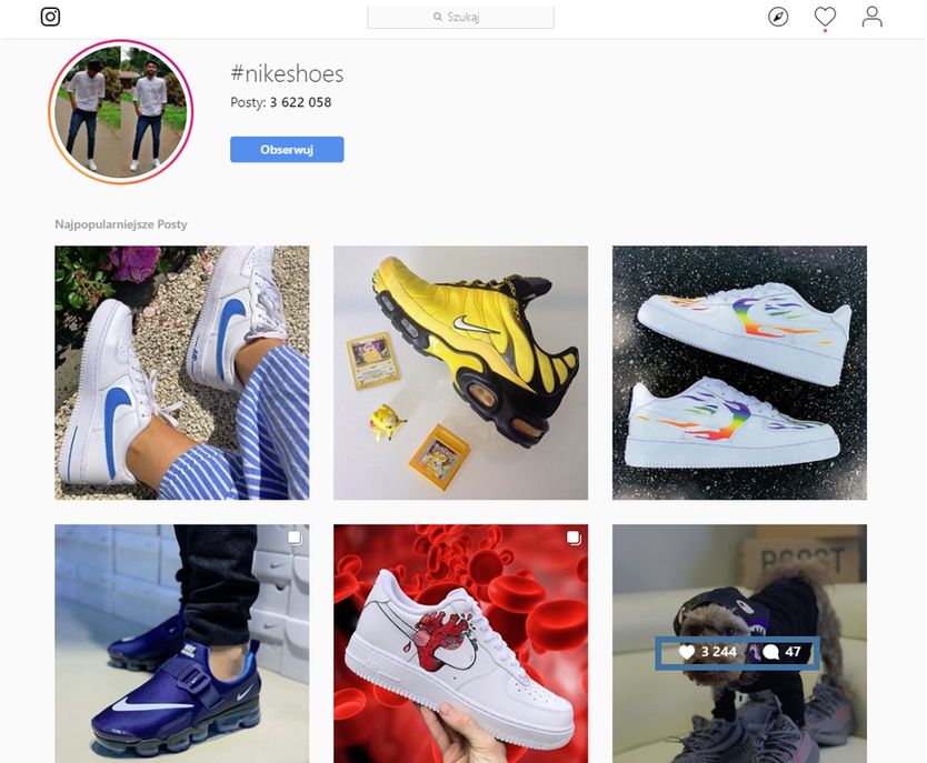 Kampania influencer marketingu dla odzieży sportowej NIKE