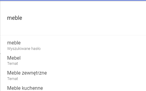 słowa kluczowe w google trends