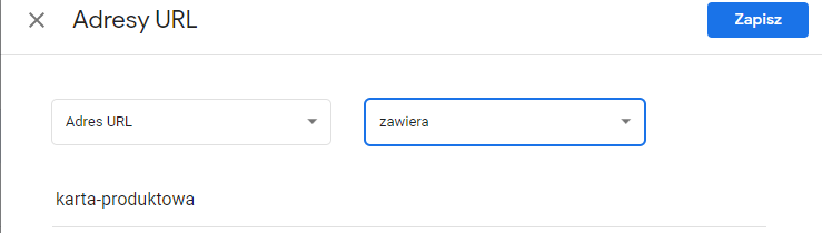 Ustawienia adresu URL