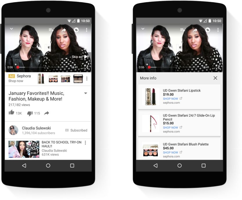 formaty reklamy na youtubie