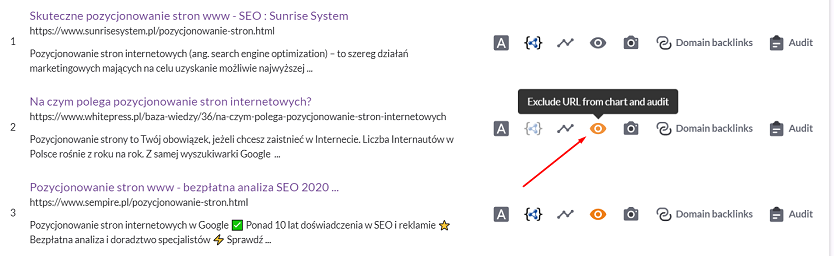 wykluczenia surfer seo