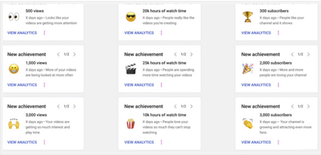 YouTube osiągnięcia