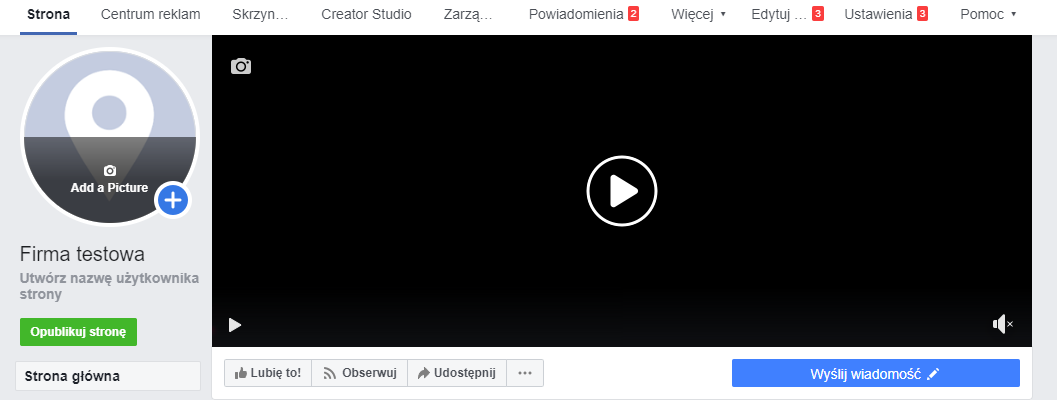 Zdjęcie w tle na Facebooku