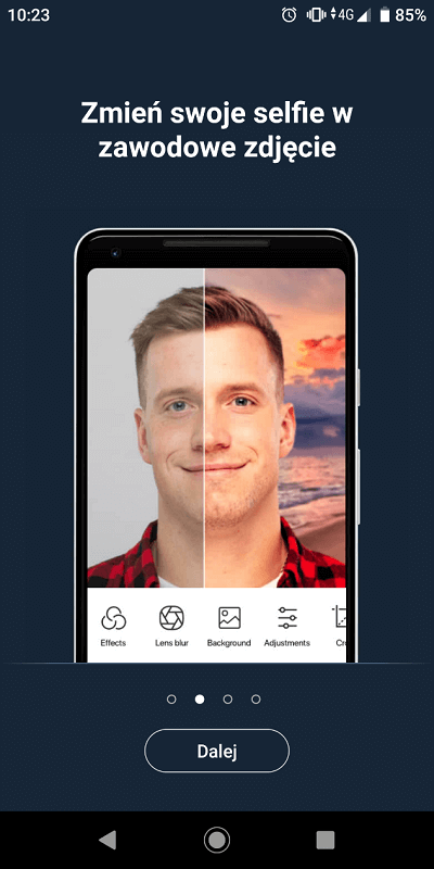 Zdjęcie zawodowe faceapp
