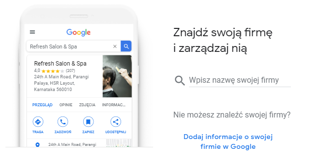 jak rejestruje się firmę w Google