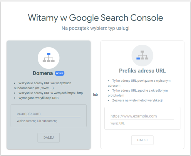 Brak indeksacji Google
