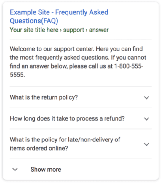 FAQ Google