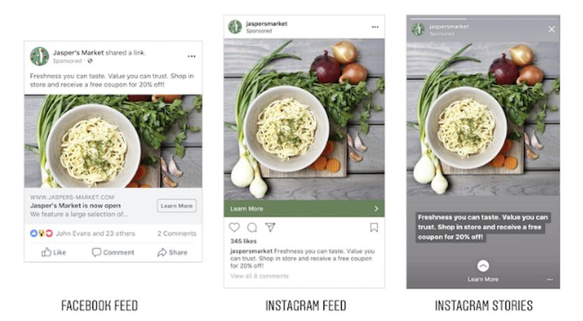 formaty reklam na instagramie