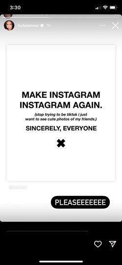 Instagram protest