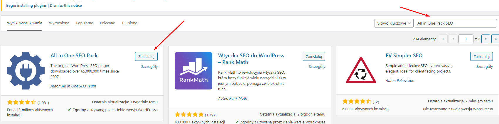 Wtyczki wordpress