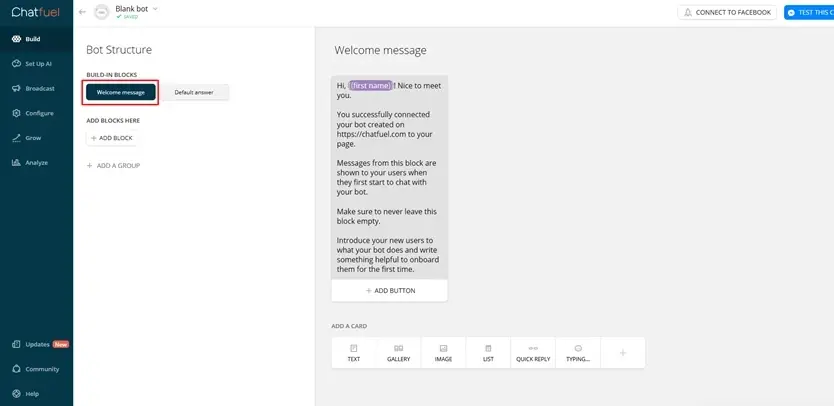 messenger chatbot - instalacja