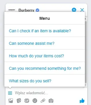 chatbot w modzie
