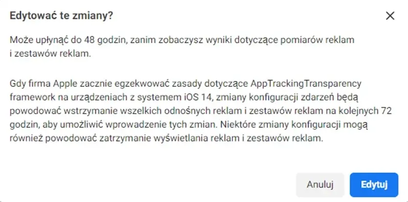 Edytowanie zmian