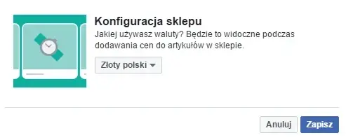 sklep na facebooku - konfiguracja 2