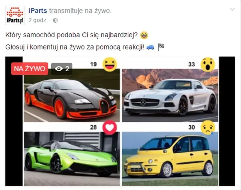 iparts - facebook live reactions