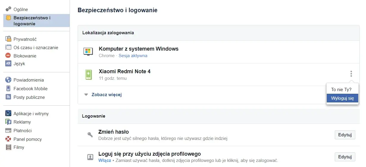 bezpieczeństwo i logowanie