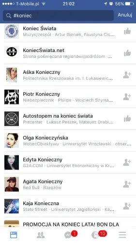 facebook - hashtagi przykłady